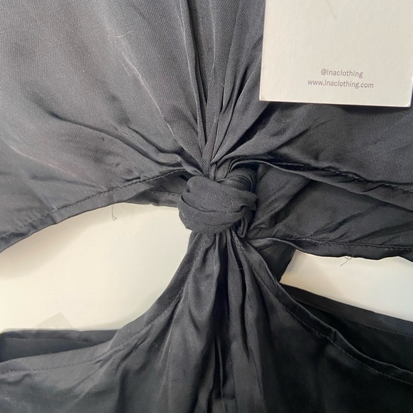 LNA Black Saani Silky Mini Dress Size XS - Picture 10 of 11